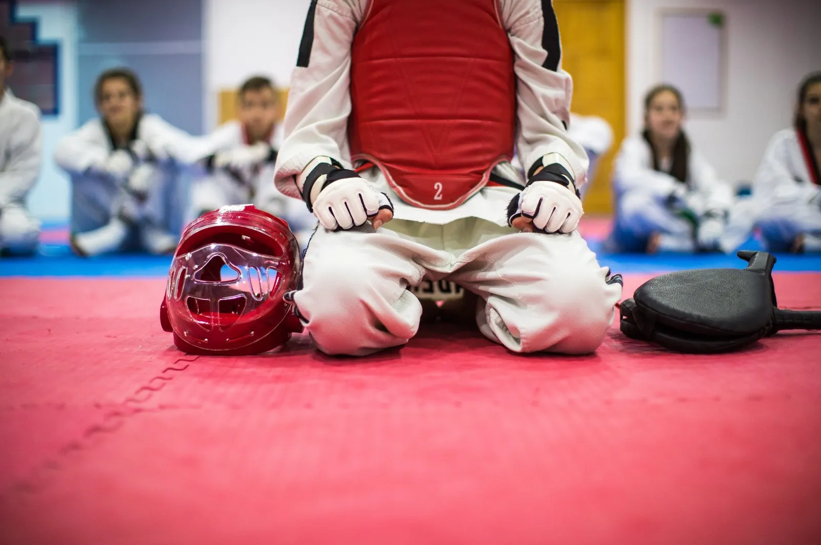 Taekwondo coaching at ABC Martial Arts